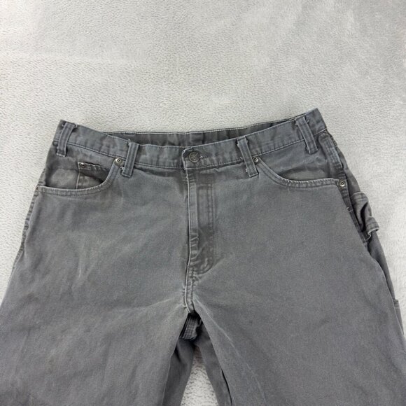 Dickies Grey Cargo Carpenter Pants Straight Leg Men’s Size 36 x 30 US - Picture 3 of 12